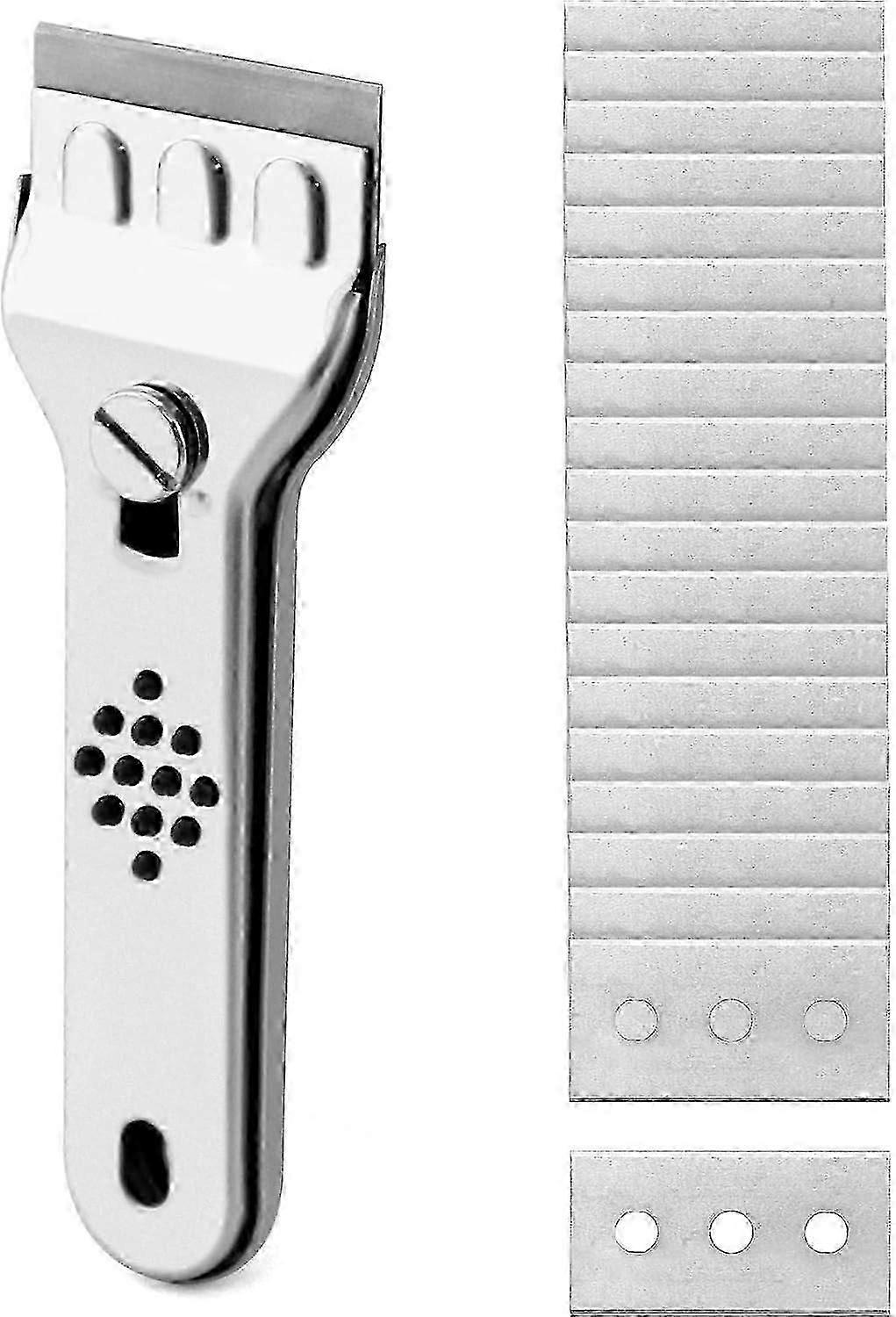 2025 ceramic stainless steel ceramic hob scraper hob scraper glass scraper with 20 replacement knives hob scraper