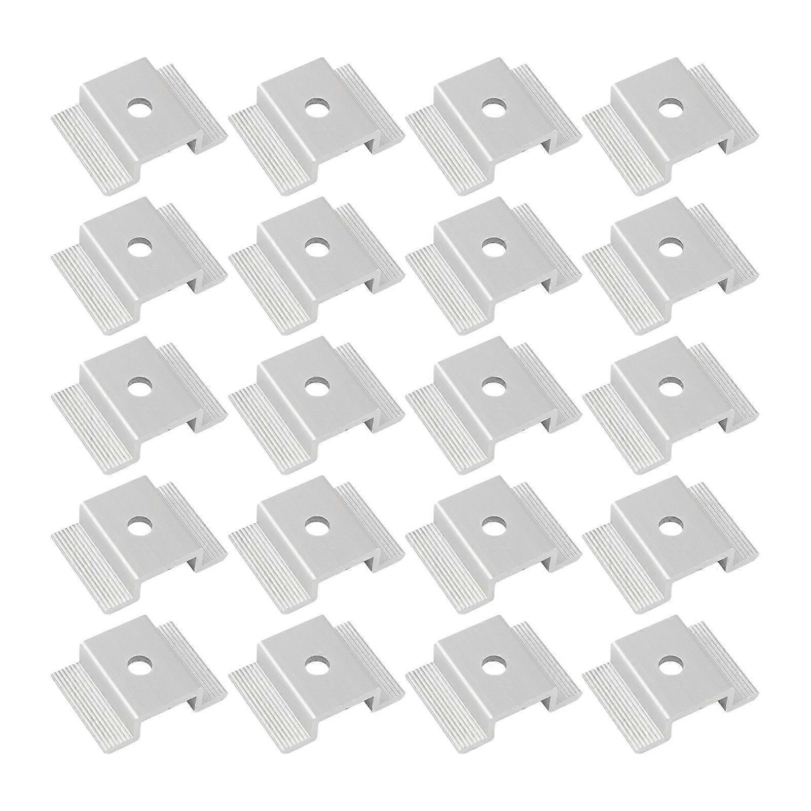 20/50 Pcs Solar Panel Mid Clamps Adjustable Solar Panel Mounting Bracket Clamp