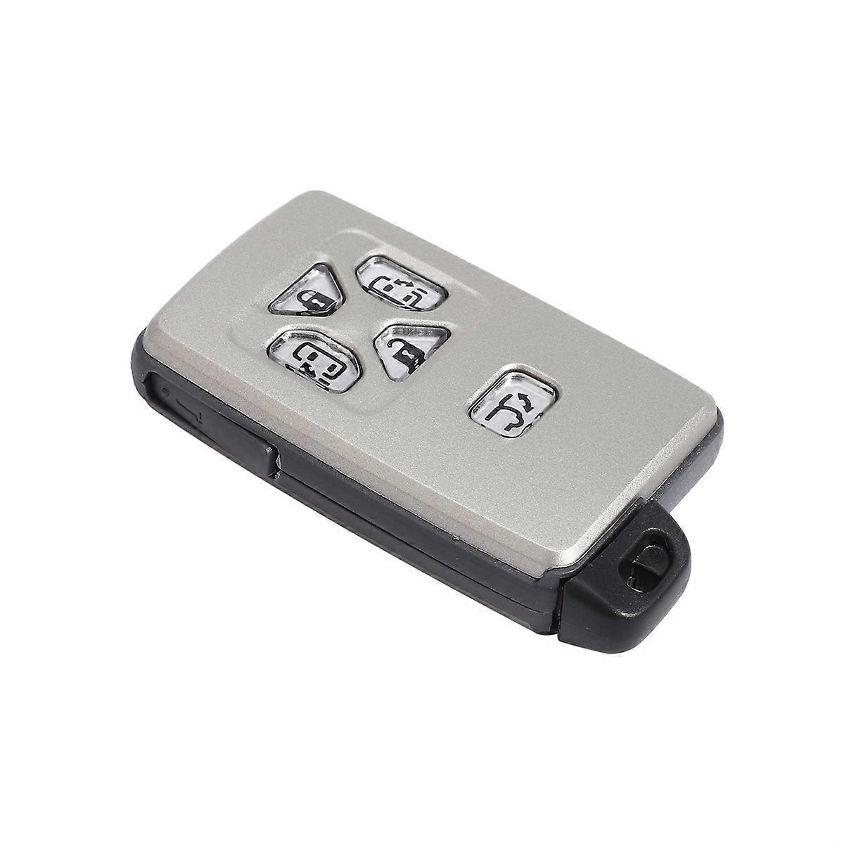 Car Card Remote Car Key Shell Case Fob 5 Button For Alphard