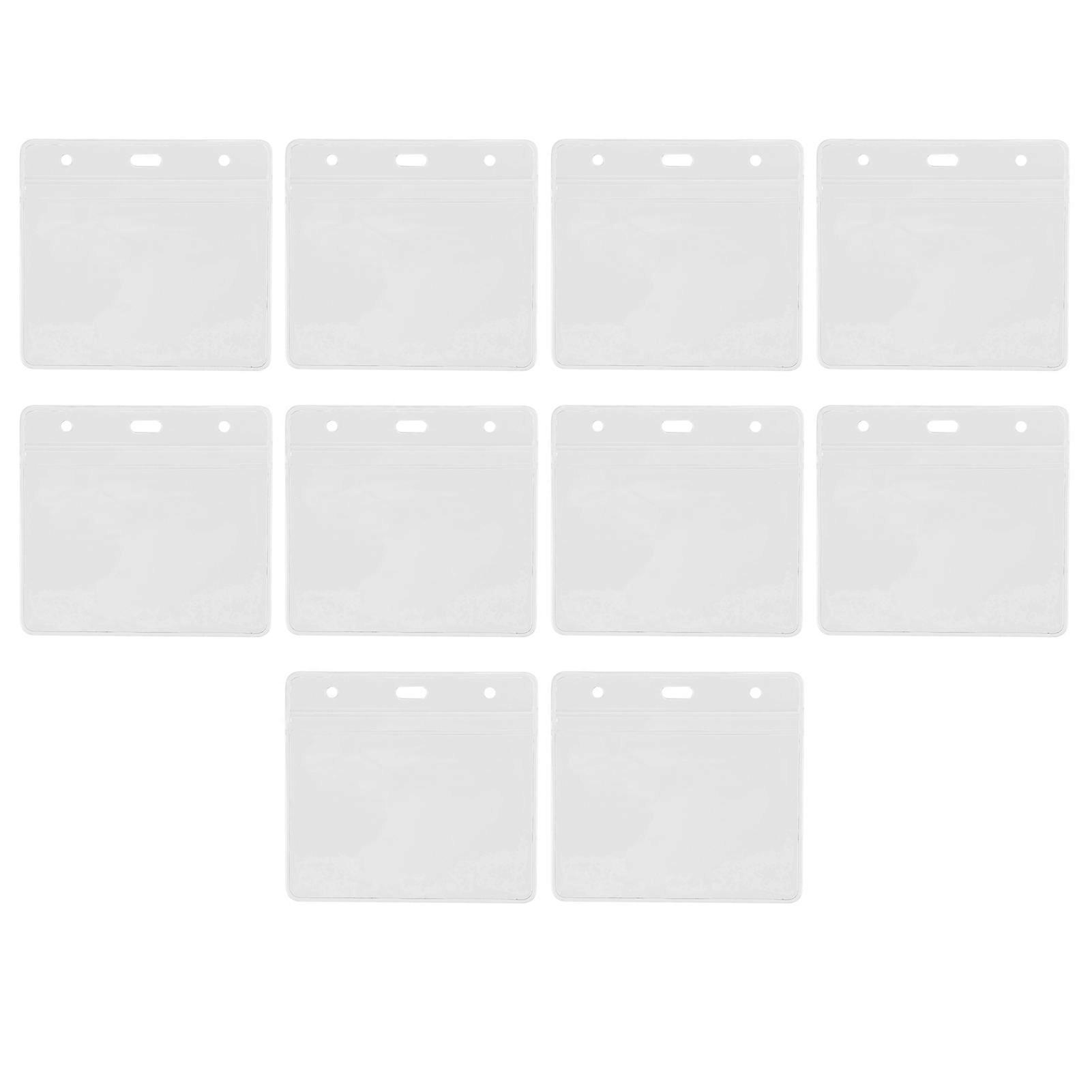 10PCS Card Protector Waterproof Immunization Record Card Holder Clear PVC Sleeve