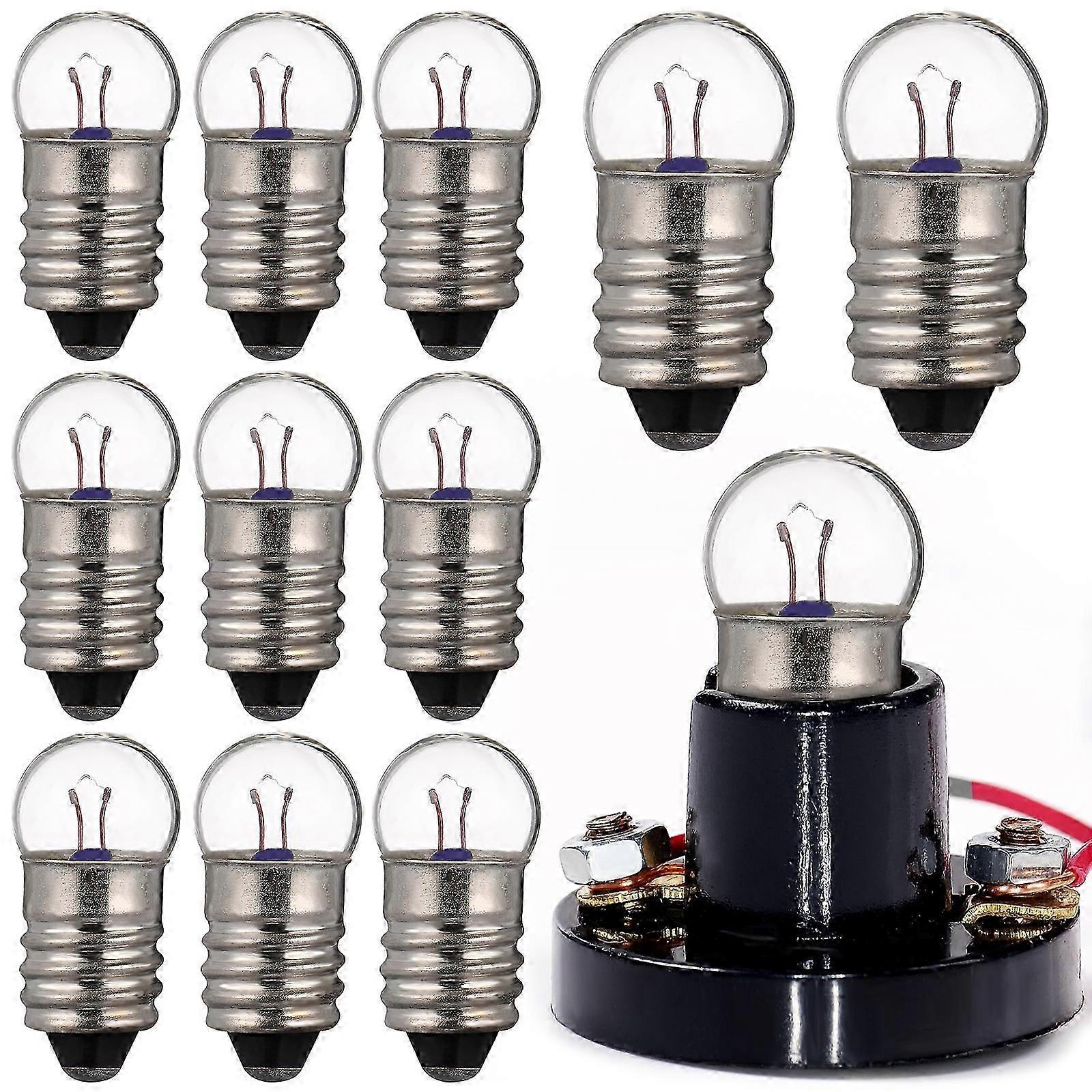 10 Pcs Small Electric Beads E10 Bulbs 2.5v 0.3a Student Physics Experiment Small Bulb