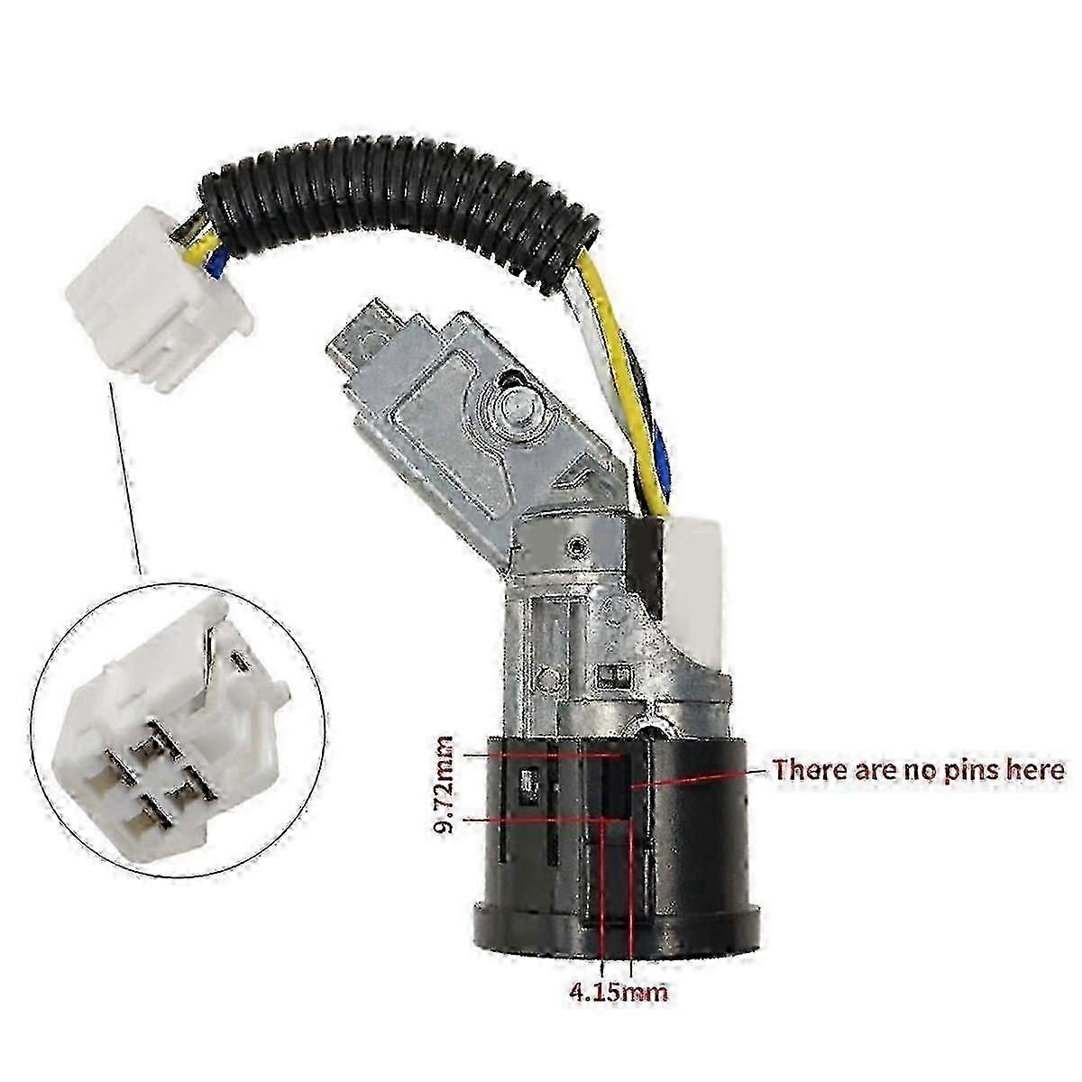 107 C1 N0501412 N0502200 イグニッション バレル ロック 2 キー付き 2024 Walkbee に適しています