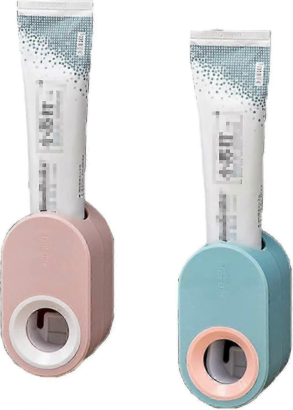 2 Pieces Automatic Wall Mounted Hands Free Toothpaste Dispenser, Automatic Toothpaste Squeezer, Mult