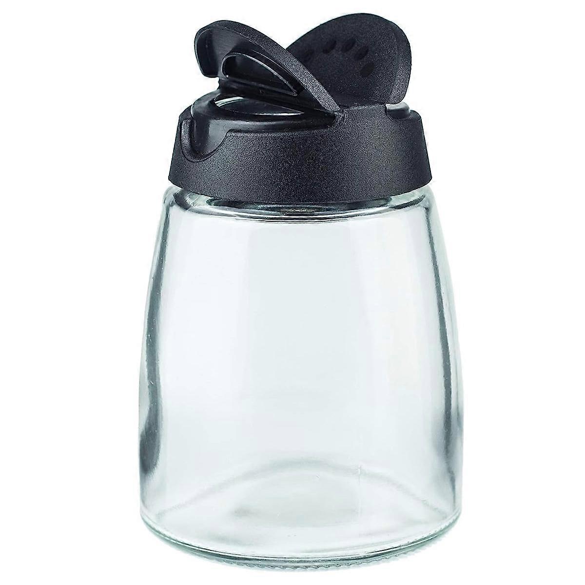 Condiment Jars, Automatic Flip Design, Transparent Glass, Moisture-Proof