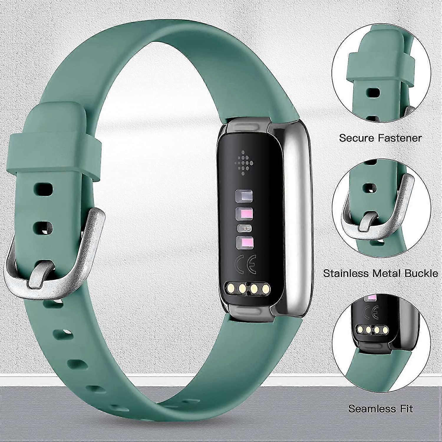 Strap compatible with fitbit luxe strap, soft adjustable replacement sport wristbands for fitbit luxe activity tracker/