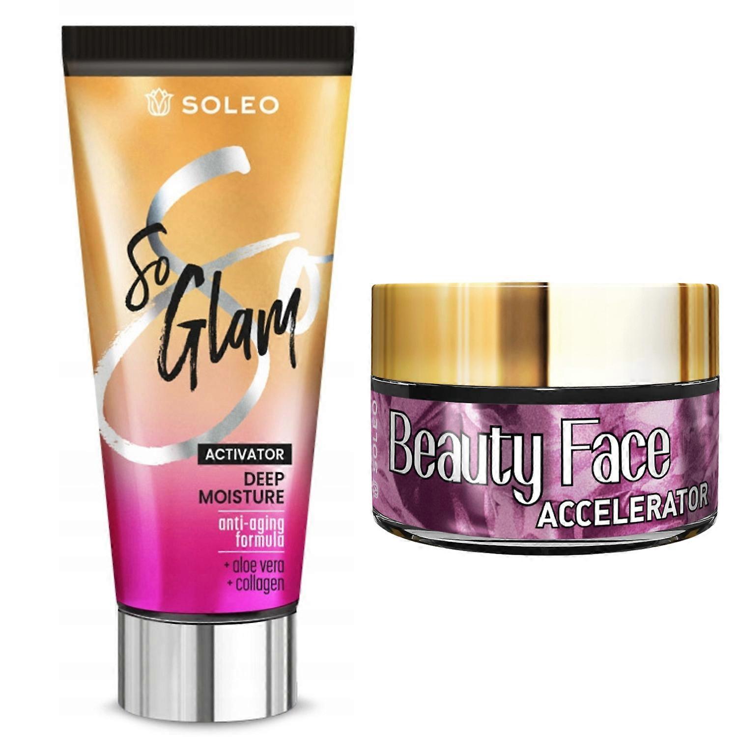 Soleo So Glam + Beauty face jar