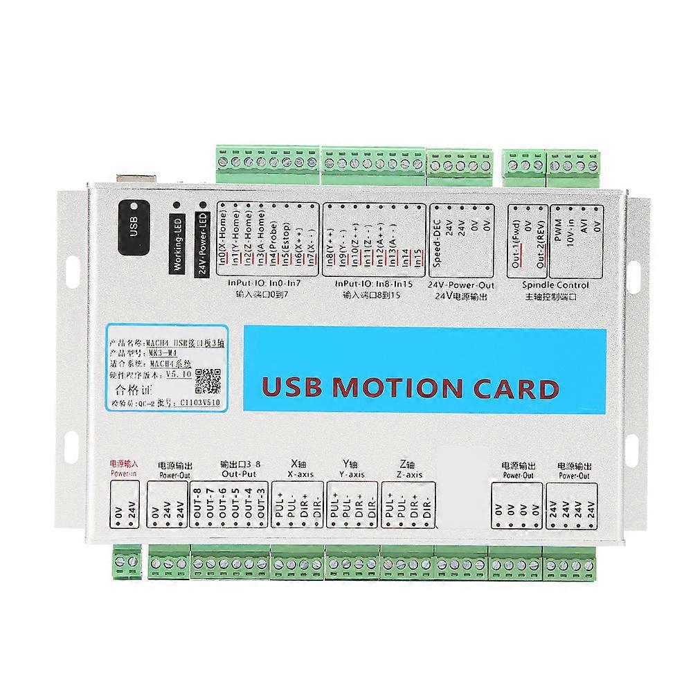 3 Axis Mach4 Breakout Board CNC USB Motion Control Card 2000KHz