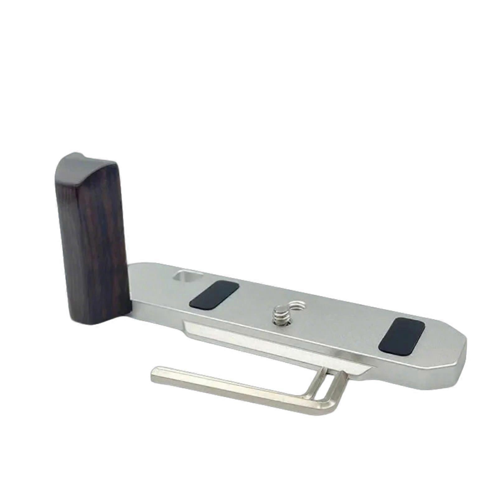 Wood Hand Grip Camera Support Plate with Wood Handle for FM2 Quick Attachment for Studio Use sli