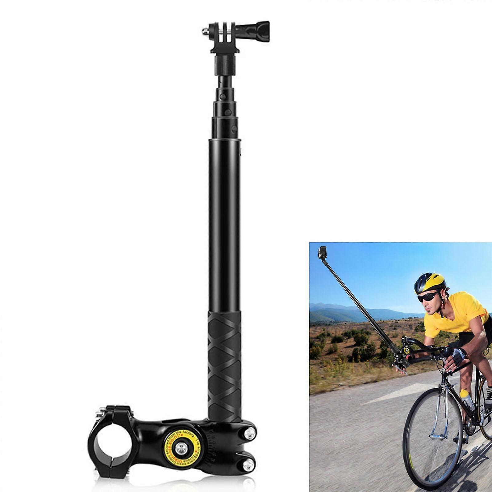 Motorcycle Bicycle Handlebar Clamp Mount with Extension Rod for DJI Osmo Action 5 Pro