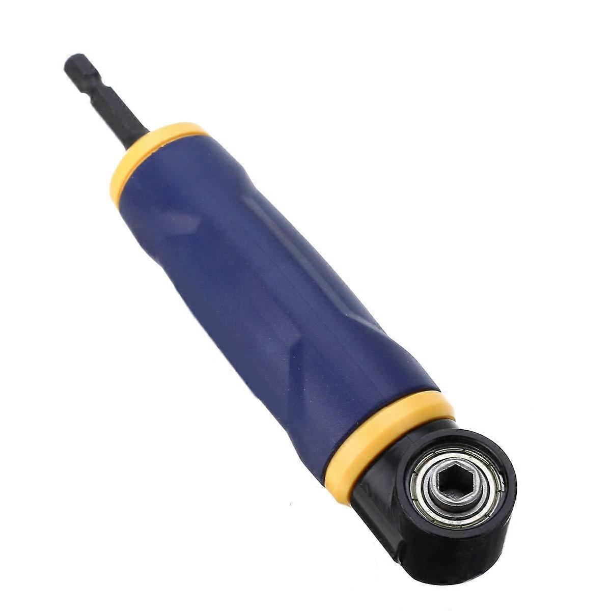 90 Degree Right Angle Extension Driver 1/4-Inch Hex Shank Drill Bit Socket Holder For Woodworking Tool