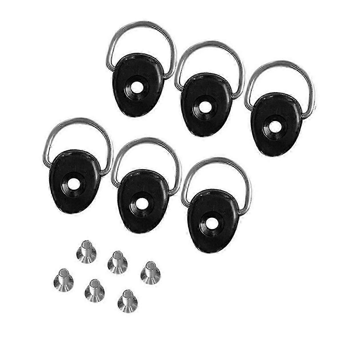 10pcs Kayak Paddle Buckle Functional 304 Stainless Steel D Ring Boat Tie Down Loop Shackle Fitting