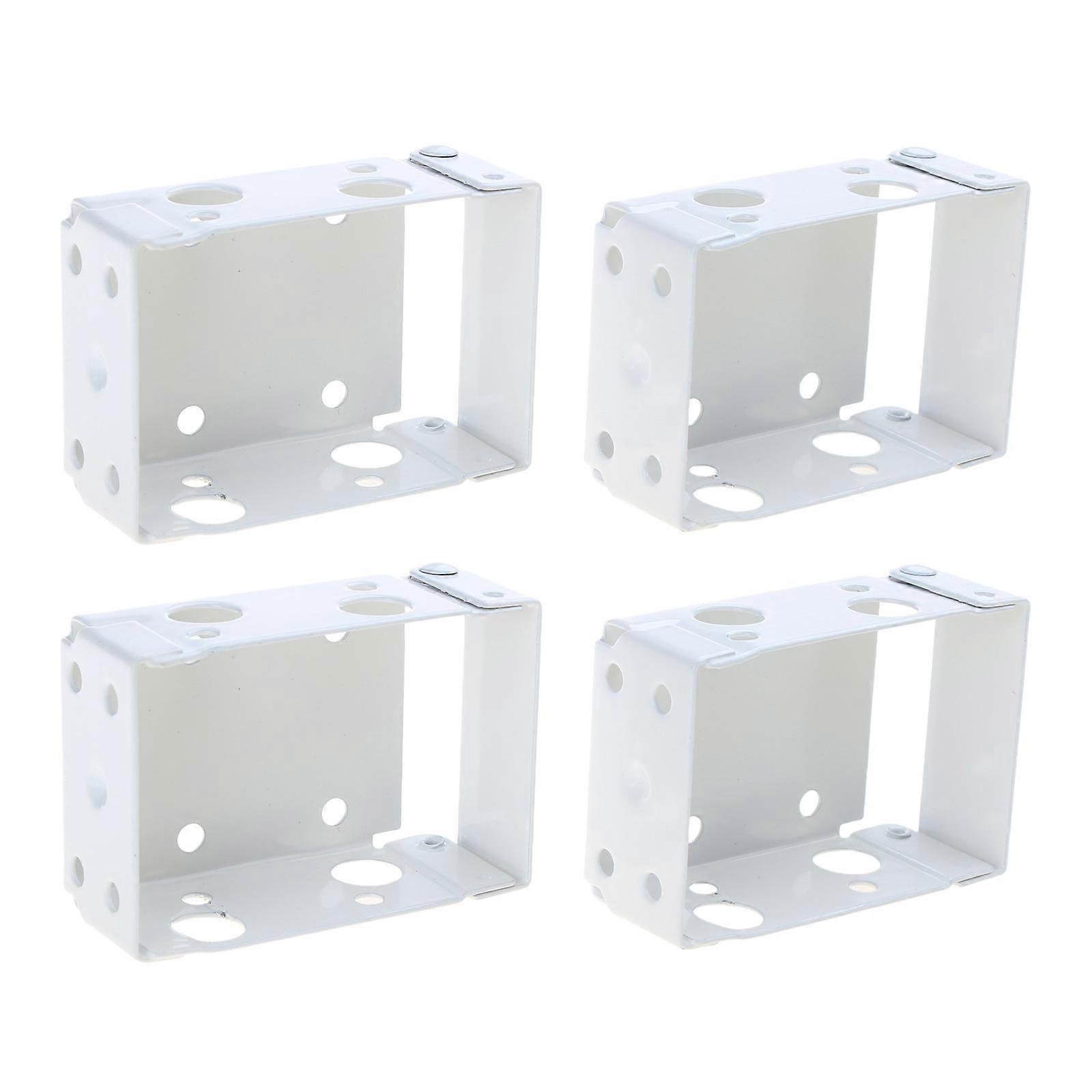2/4x 5cm Box Mounting Brackets Blind Brackets Window Headrail End Brackets Blind Accessories for Window blind