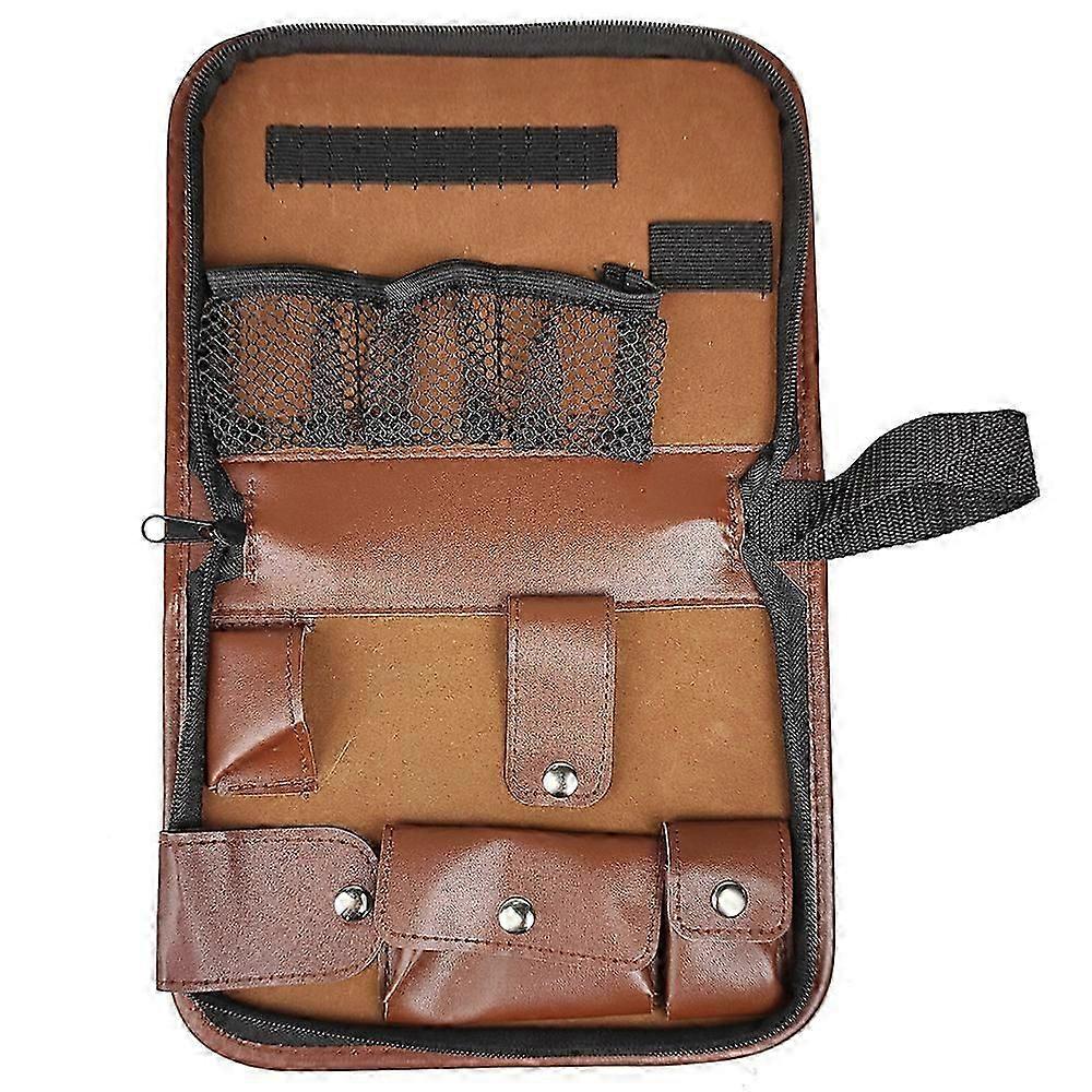 Golf Accessory Kit - Multifunctional Tools in Large Capacity Leather Storage Bag