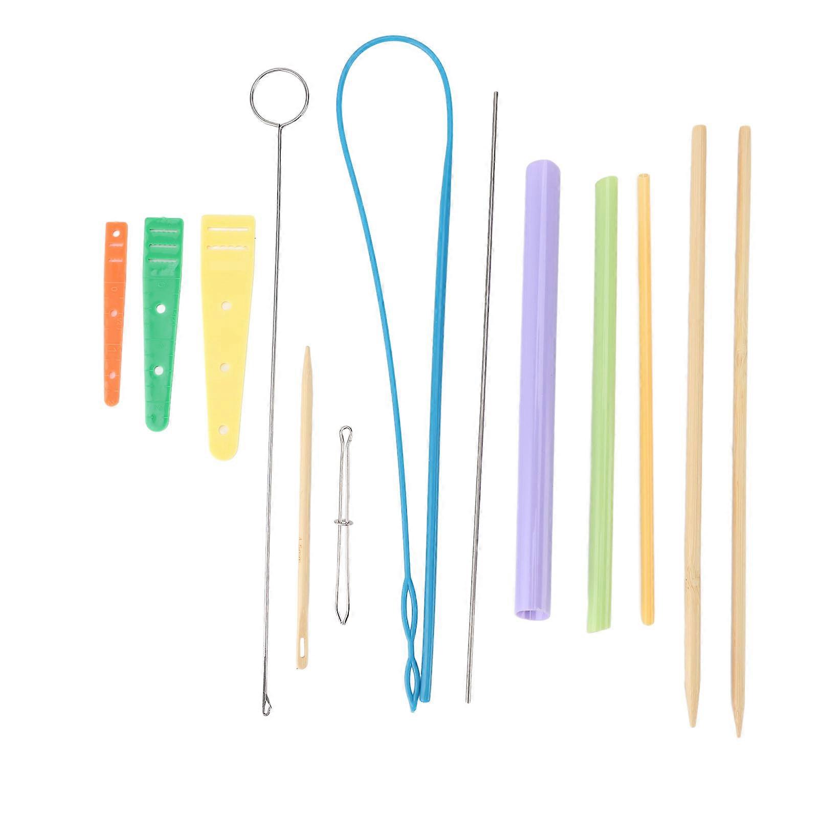 13PCS Sewing Kit Stainless Steel Easy Drawstring Threader Tool Set Loop Turner Hook for Fabric Belts Strips
