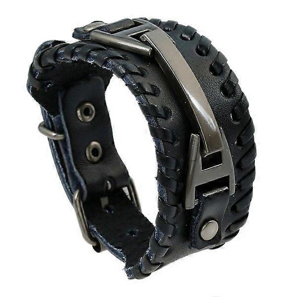 PU leather braided bracelet for men