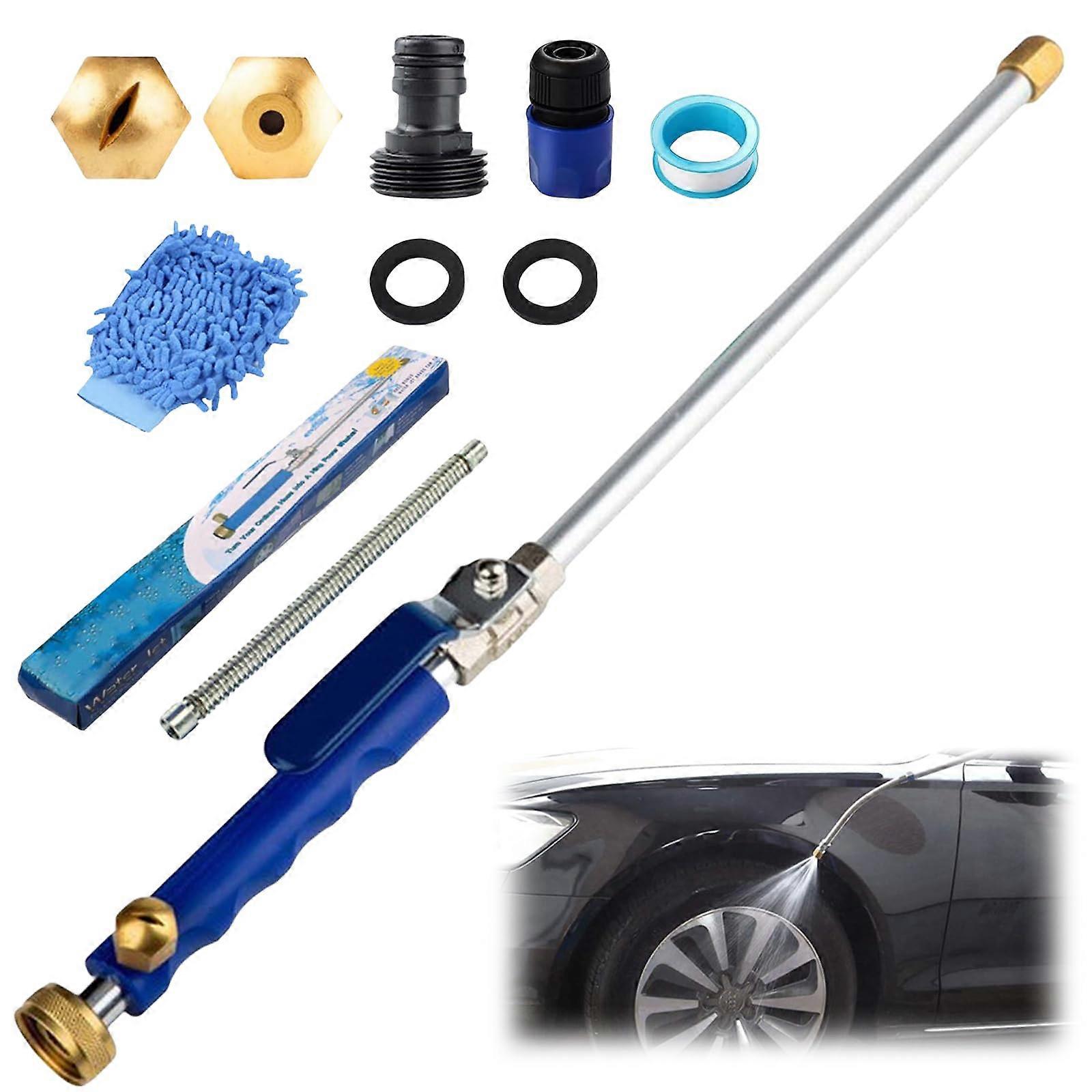 High Pressure Washer 3000 PSI Portable With 2-In-1 Nozzles and Quick Connectors Car and Patio Set-C Blue