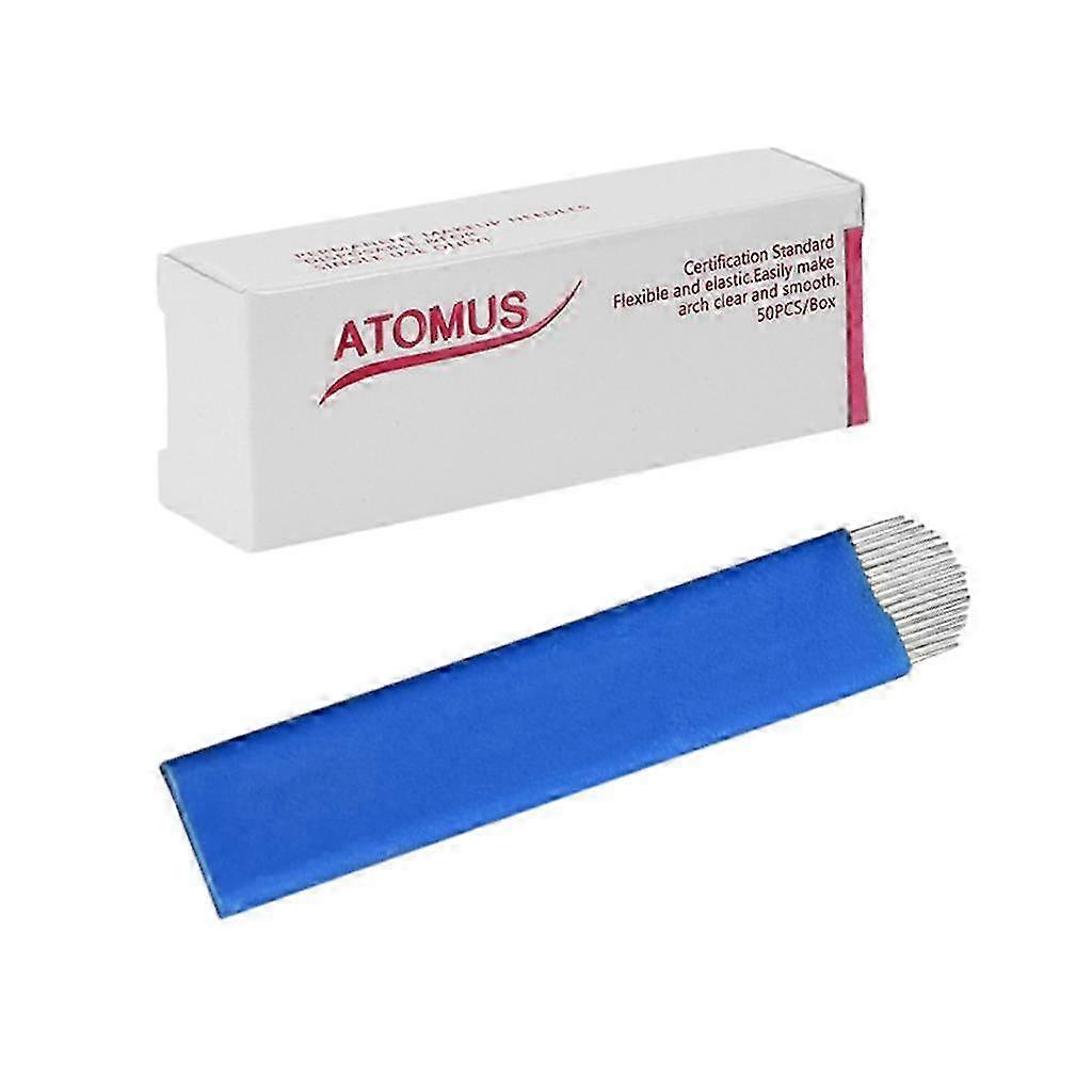 18 broches en forme de U Microblading aiguilles pour maquillage permanent sourcils tatouage lames 50 pcs