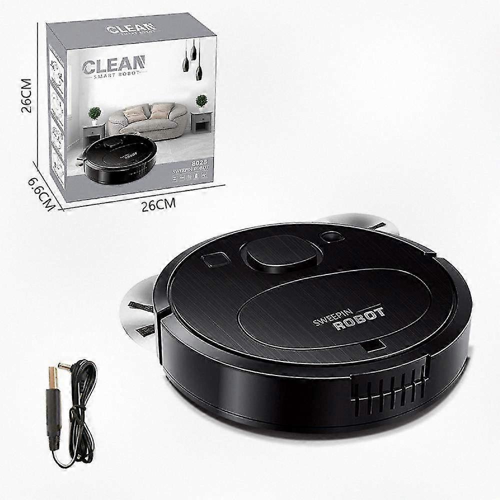 Robotic Floor Cleaner with Sweeping and Mopping Functions USB Rechargeable Cordless Vacuum for Home Cleaning