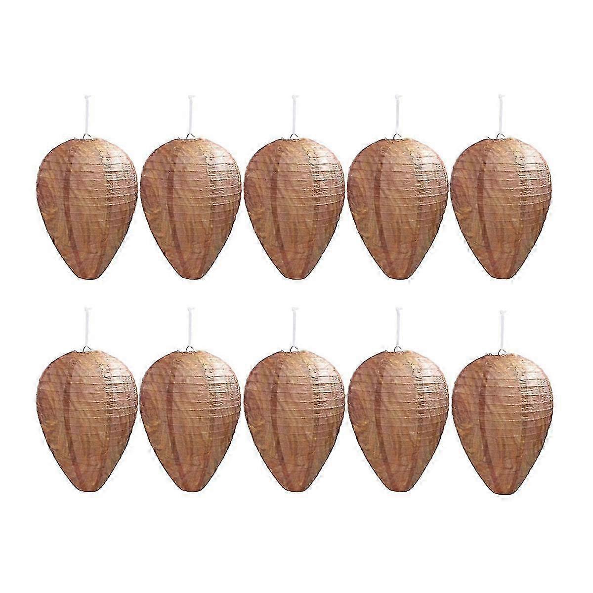 10-Piece Yellow Jacket and Hornet Deterrent Decoys for Hanging and Repelling Paper Wasp Nests