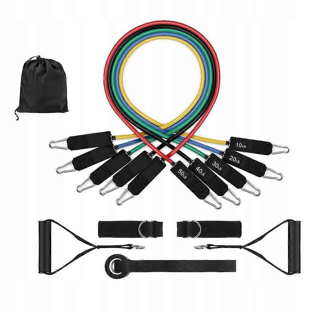 11. Elastic Exercise Bands With Handles