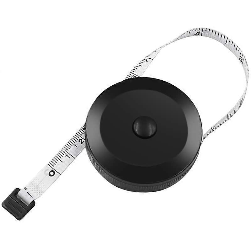 1.5m Double Sided Measuring Tape Auto Retractable ABS Mini Sewing Tool Black and White 60in Flexible Measurement