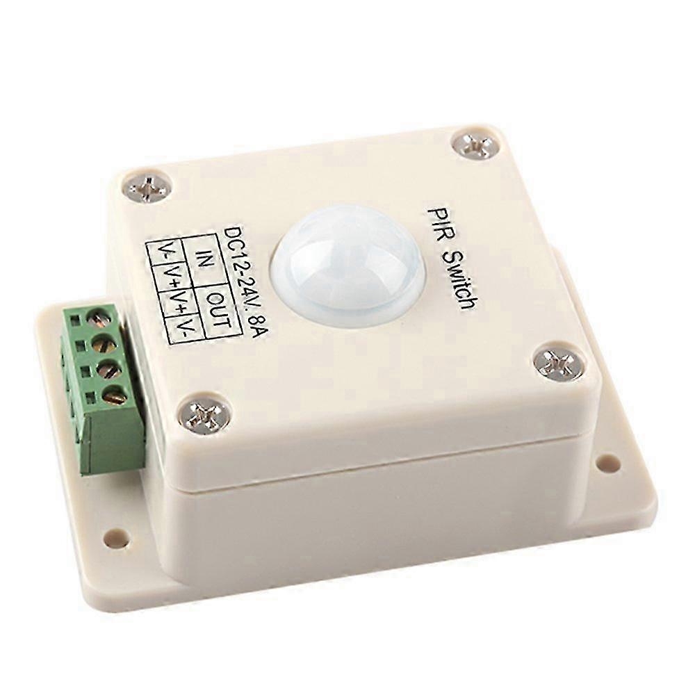 Automatic LED PIR Motion Sensor Switch 12V-24V 8A for Indoor/Outdoor Lighting