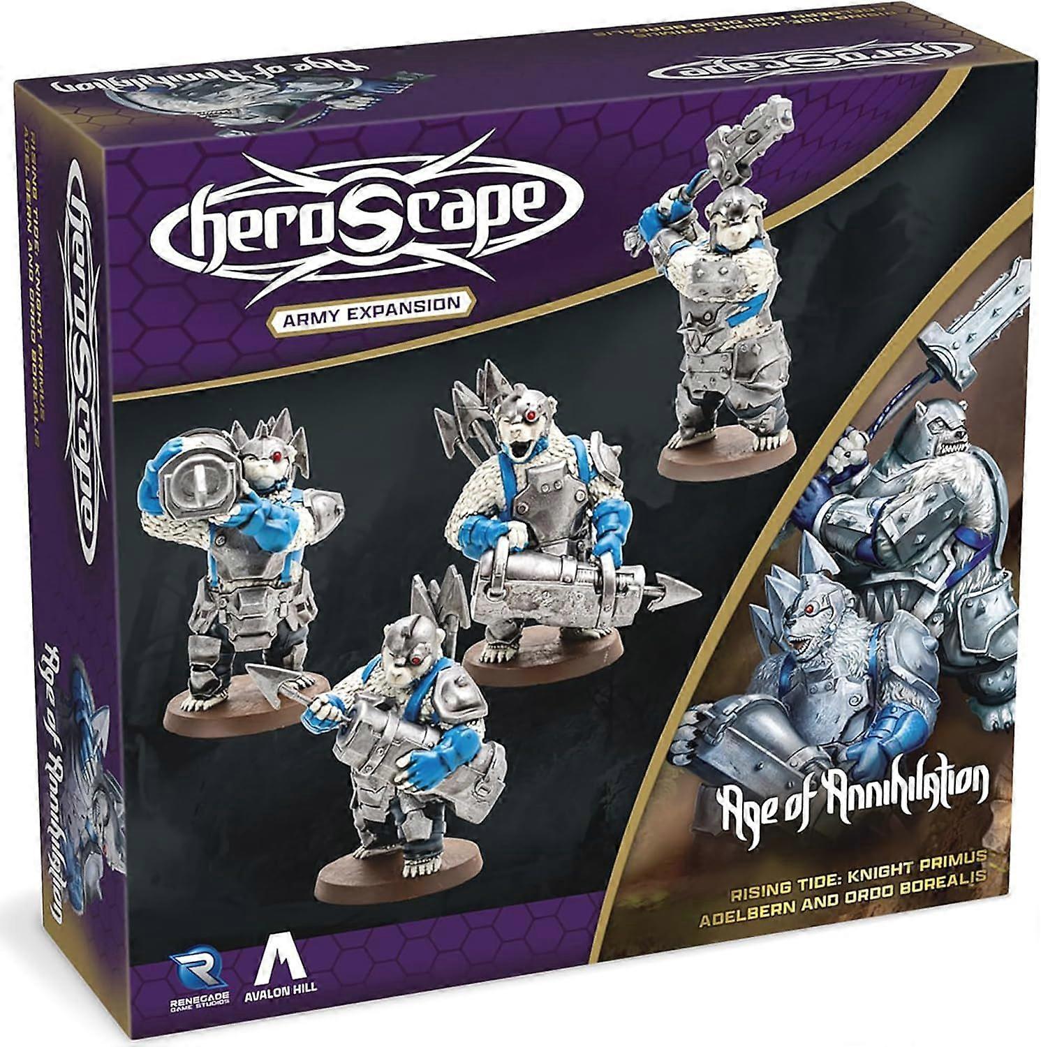 Heroscape Rising Tide - Knight Primus Adelbern and Ordo Borealis Army Expansion