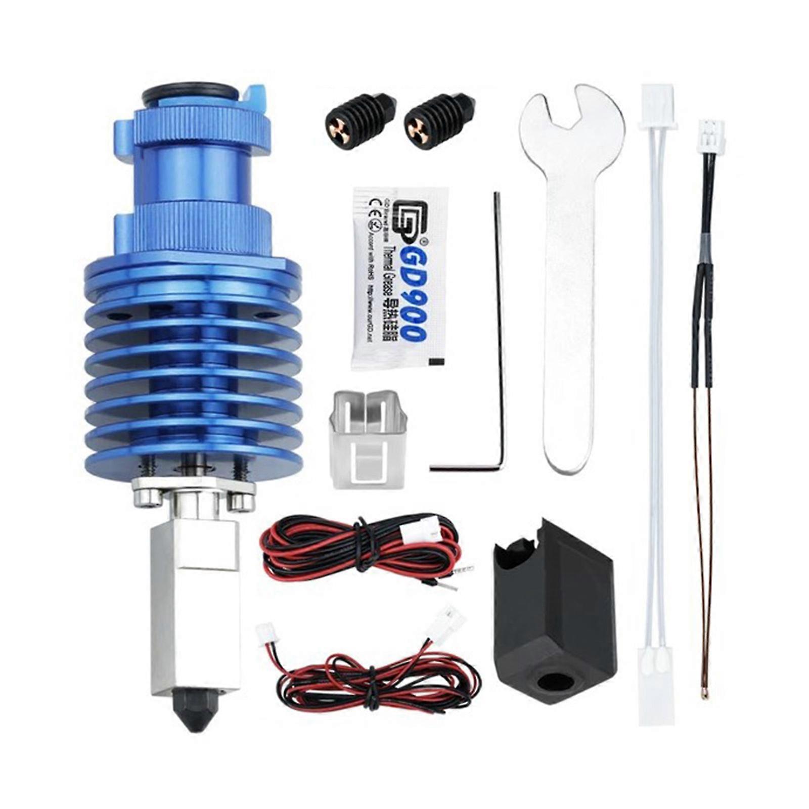 2.0V6 High-Temperature Hotend Kit Hardened Steel Nozzle Sleeve CHT J-head Kit for Ender3 Cr10 VORON2.4 Printers