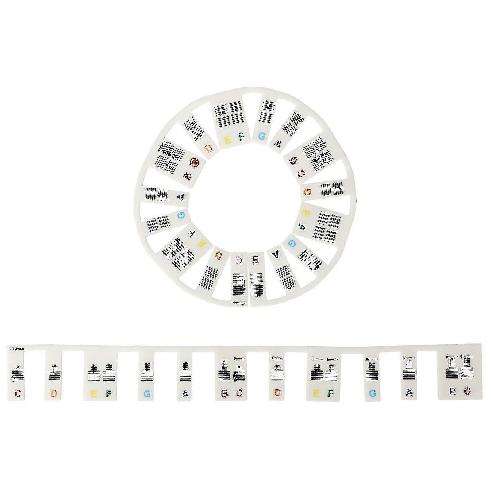 61 Key Removable Silicone Piano Sticker Beginner Keyboard Note Guide