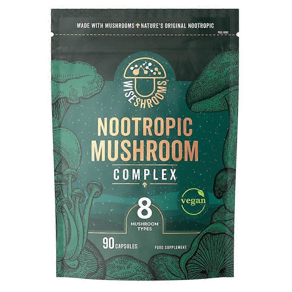 Wiseshrooms Νευροπροστατευτικό Σύμπλεγμα Μανιταριών 90 Vegan Κάψουλες