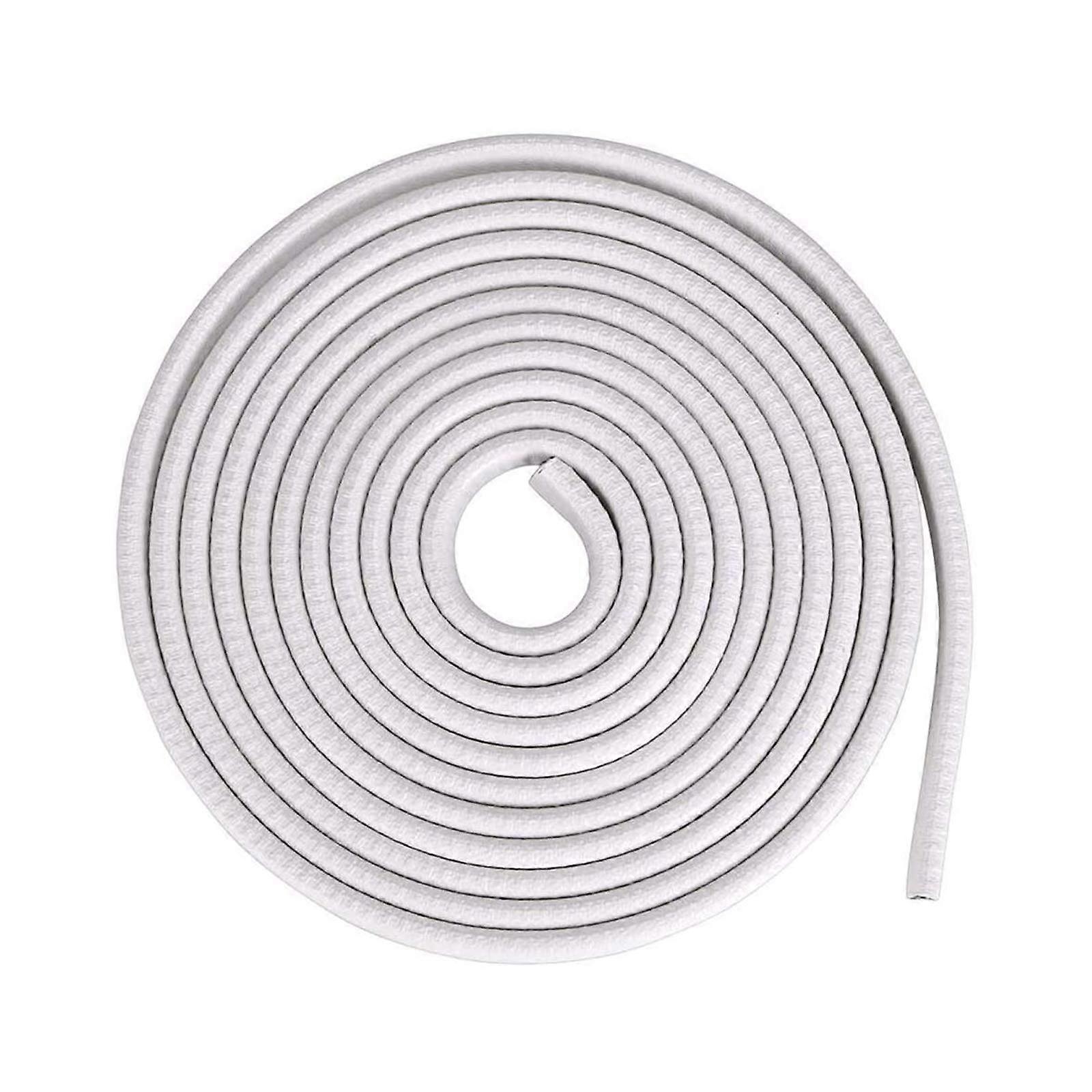 Rubber Sealing Strip, U-Shape, Leak-Proof Car Door Seal, Weatherstrip, 1m Length, 10mm Height, White