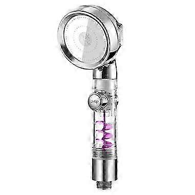 Water-Saving Rain Shower with 3 Jet Types and On/Off Switch in Silver Finish Suitable for Home Use