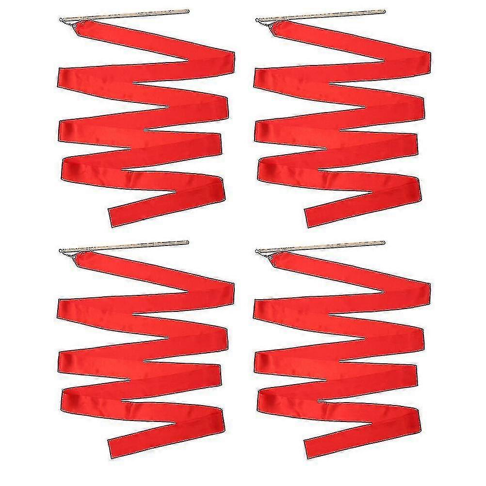 4pcs Gymnastics Ribbons for Performance, Dancing Ribbons Compatible with Various Gymnastics Activities