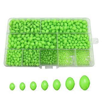 Plastique vert Boules brillantes Bouchons de nuit Perles d’évier brillant Leurres Tackle