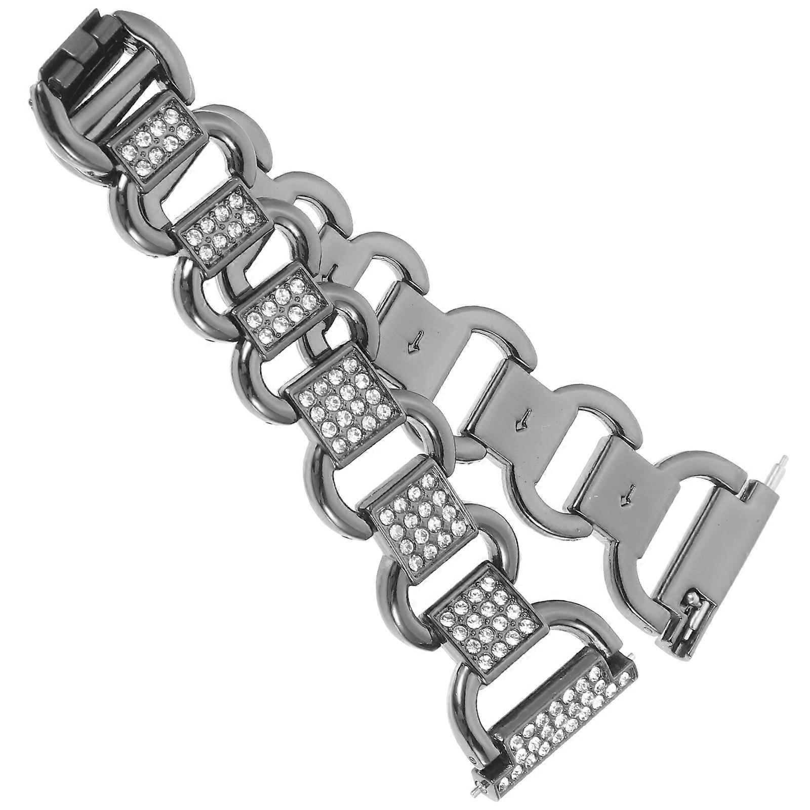 Charming Rhinestone Watch Band for Watch5 Pro Formal Wear Easy Installation Zinc Alloy 1Pcs