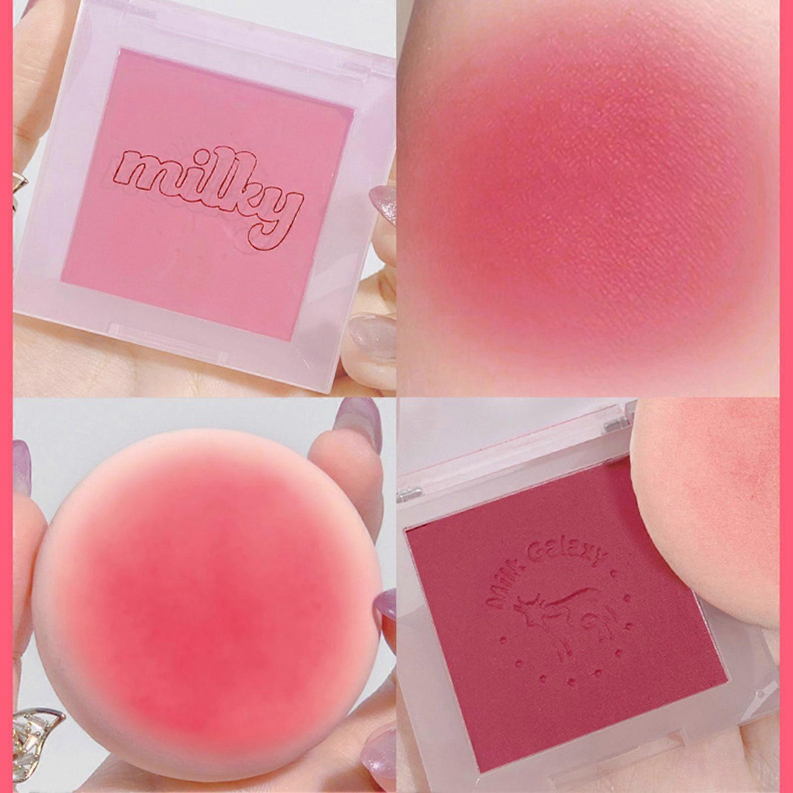 2025 Latest Model 3pcs Cosmetics Mini Single Color Powder Matte Blush Glitter ...