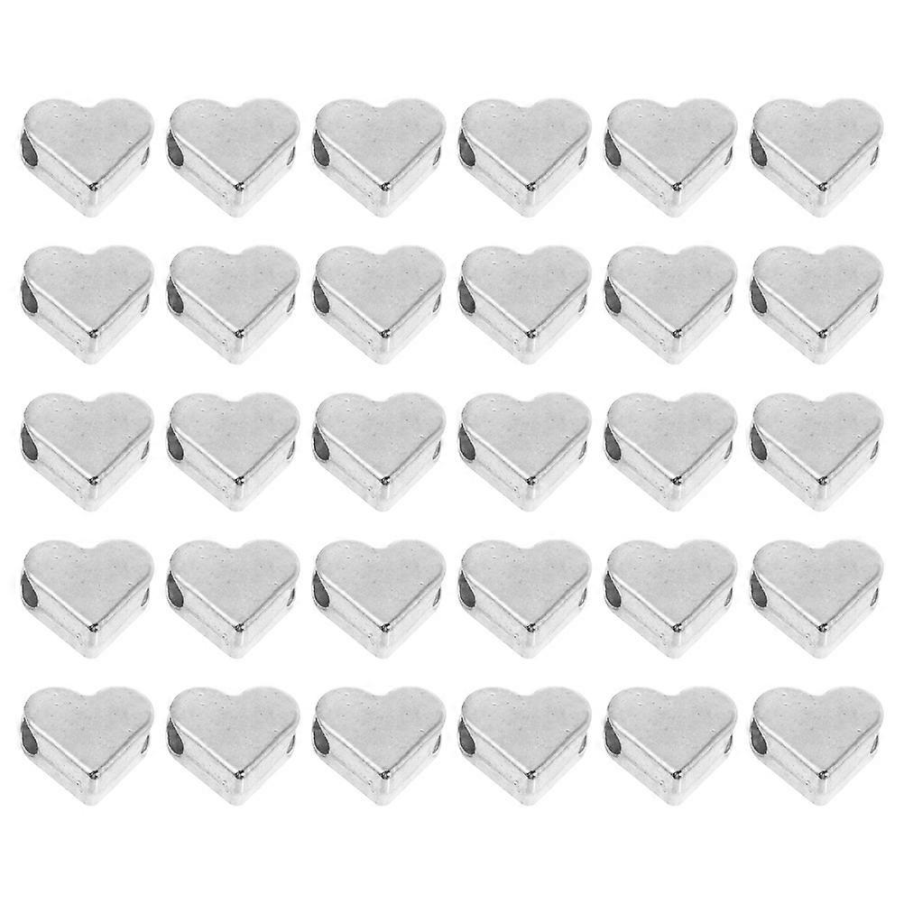 Heart Shape Spacer Beads 50pcs – Durable Craft Beads for DIY Jewelry Making, Suitable for Bracelets, Necklaces and Key Chains