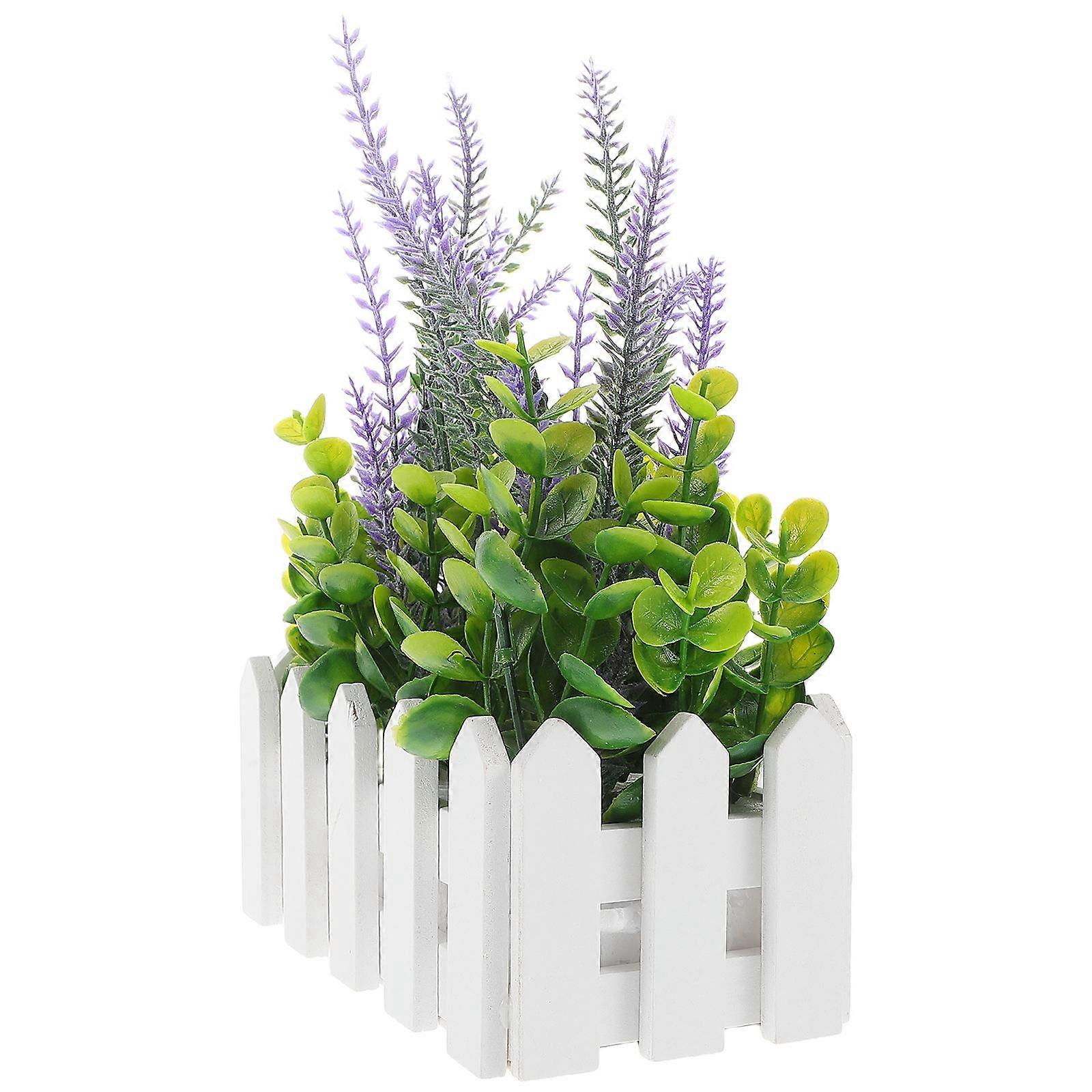 Potted Artificial Plants Faux Silk Floral Arrangements For Home Decoration Tables Centerpiece 1Set