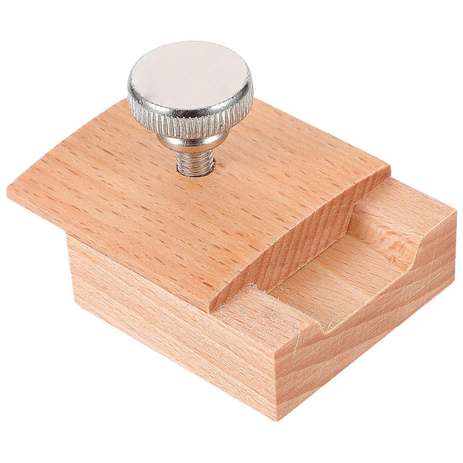 Wooden Sanding Block Hand Sanding Pad for Auto Beginners Professionals Khaki 4.50X4.50X1.80CM Edge Burnishing 1Pack