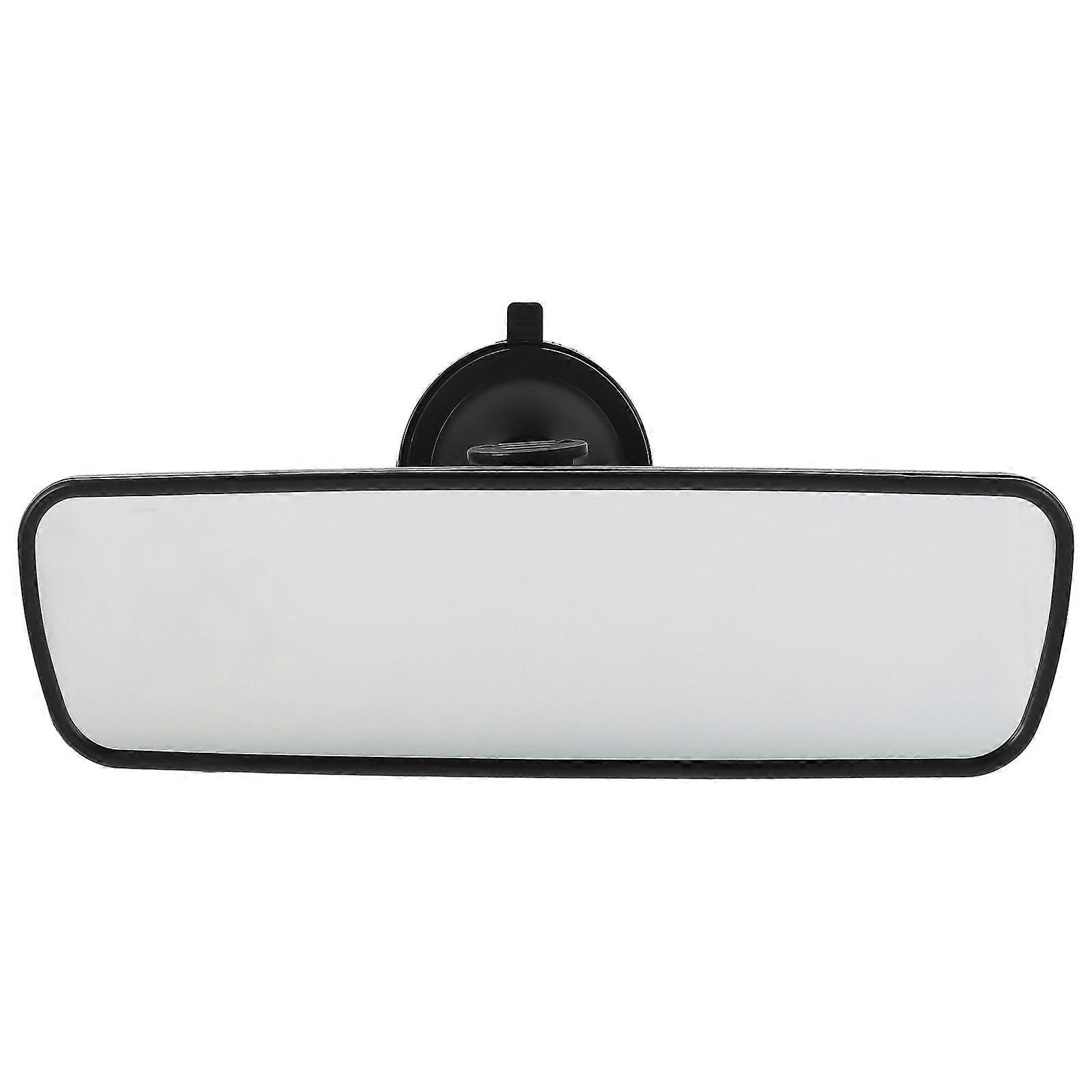 Stylish Black Auto Interior Rearview Mirror with Suction Cup Durable Glass Design for Enhanced Visibility in Vehicles