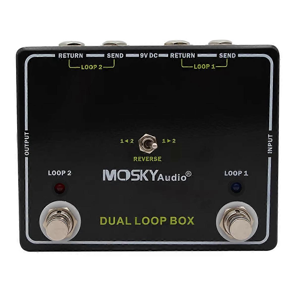 Audio Dual Loop Box Guitar Effect Pedal,2 Loop Electric Guitar Accessories