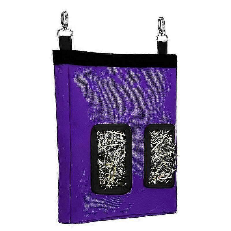 Lilla To huller Kæledyrsfoderpose Kanin Høpose Fodring Hængende Foderpose Marsvin Lille Dyr Mad Opbevaringspose Hamster