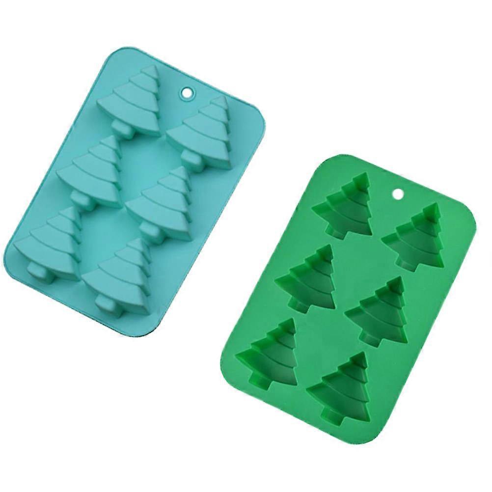 Cookie Moulds Baking Molds Tree Shape Silicone Kitchen Utensil for Home Baking Lovers 2Pcs