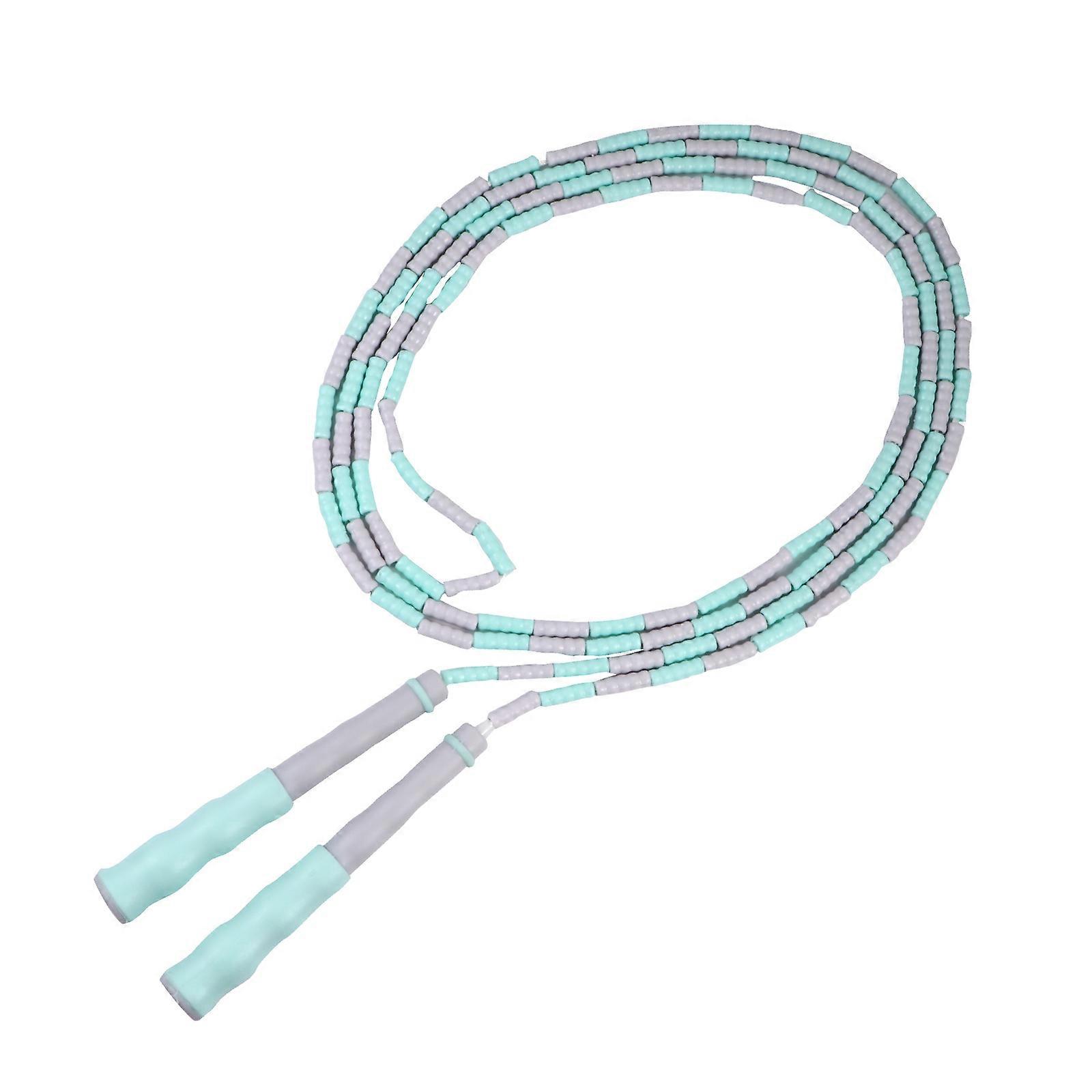 Adjustable Skipping Rope for Adults Non Tangled Beaded Design with Comfortable Grip, Durable Soft Rope for Fitness Exercise and Home Gym Workouts