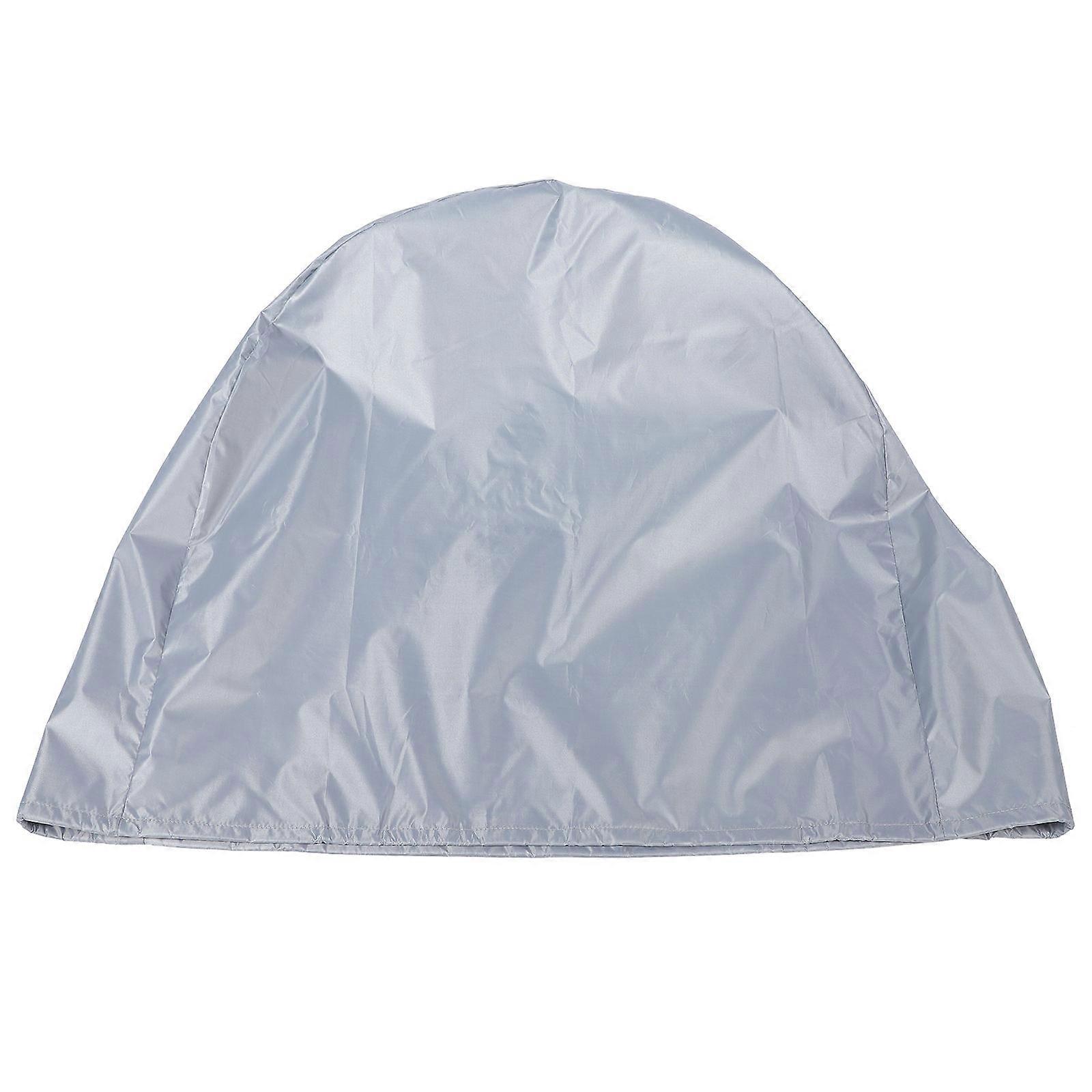 Floor Fan Storage Bag Cylindrical Fan Cover Outdoor Use Grey 24.0×24.0×7.5in Waterproof 1Pcs