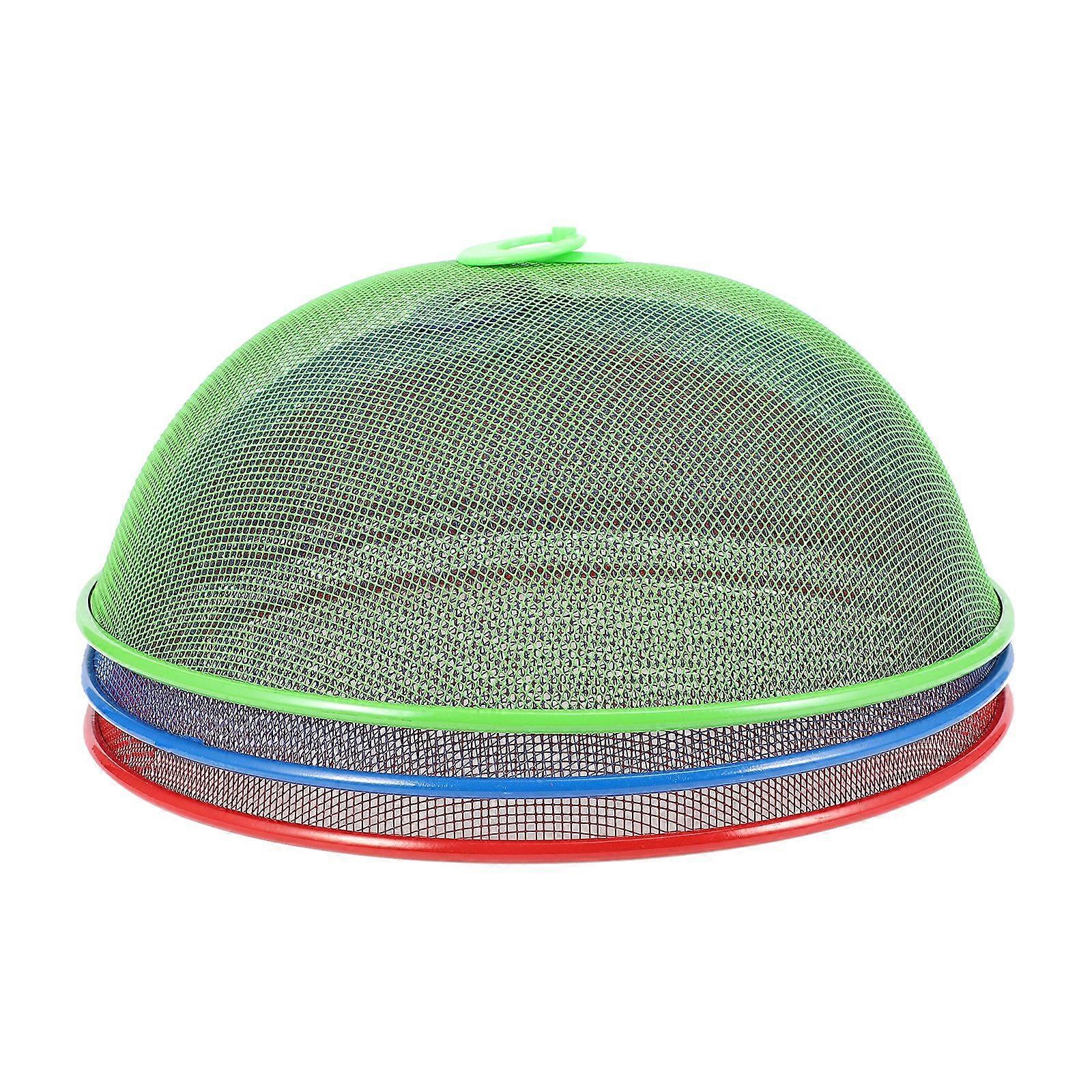 3 st smidesjärn Mesh Mat Täcker Picknick Mat Tält Utomhus Dammskydd