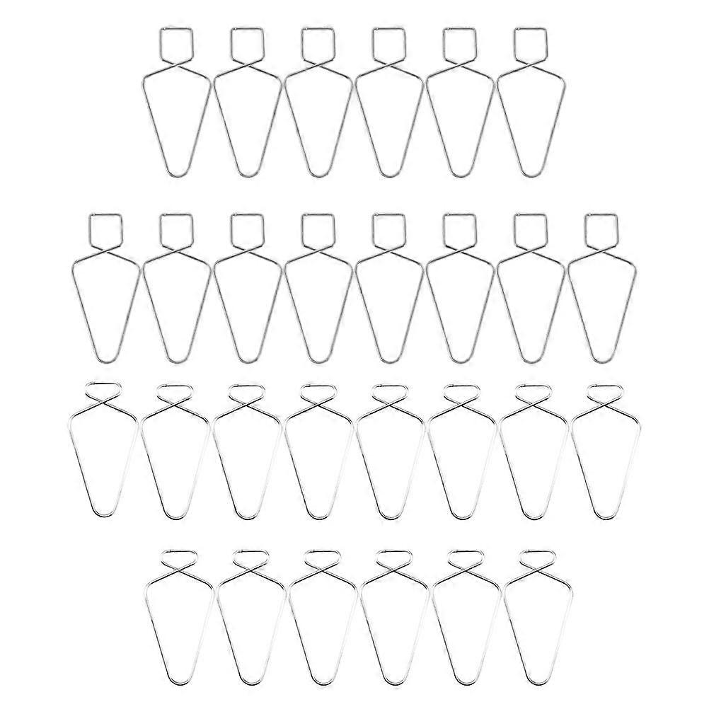 Drop Ceiling Hooks Multi Purpose Hooks Silver 6 3x0 15cm Home Office Use 100Pack