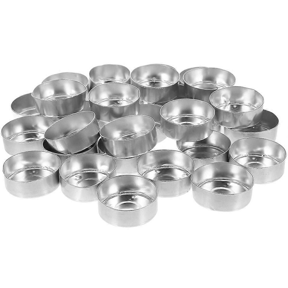 Candle Making Jars Round Minimalist Design Empty Metal Candle Cups Versatile Use Home Decor 150Pcs