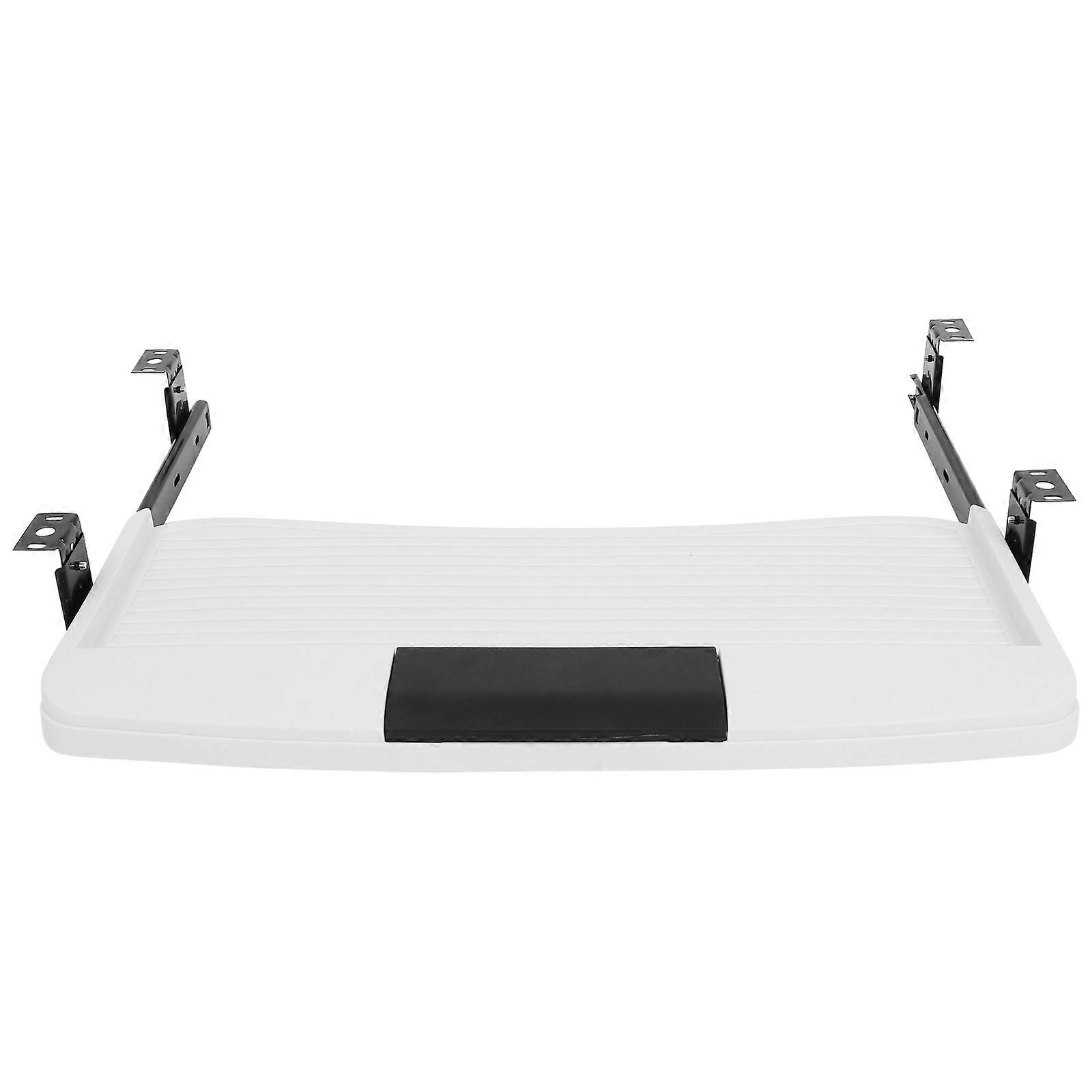 Keyboard Storage Plate Under Desk Use Rectangular Shape ABS Material Organizing Accessories 1Set