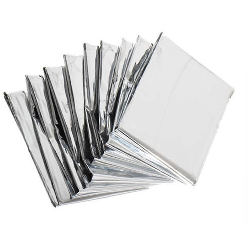 Emergency Thermal Blanket Foil Slices Reflective Gardening Application 210x130x0.1cm Warm Keeping 5Pack